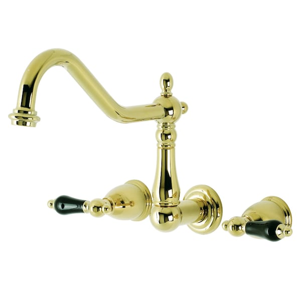 Kingston Brass KS1022PKL Wall Mount Roman Tub Faucet, Polished Brass KS1022PKL - main